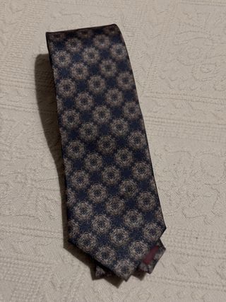 Corbata vintage azul marino