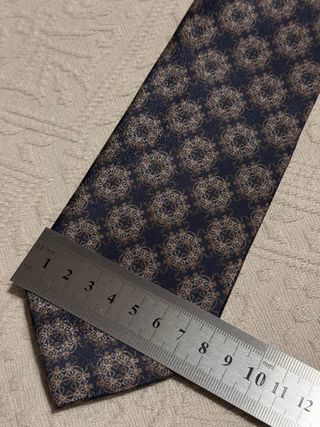 Corbata vintage azul marino