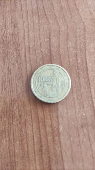 Moneda 10 céntimos euro Austria 2002