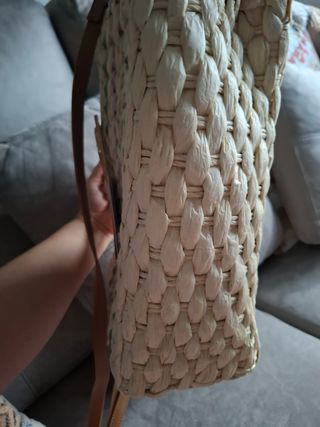 Bolso rafia multicolor