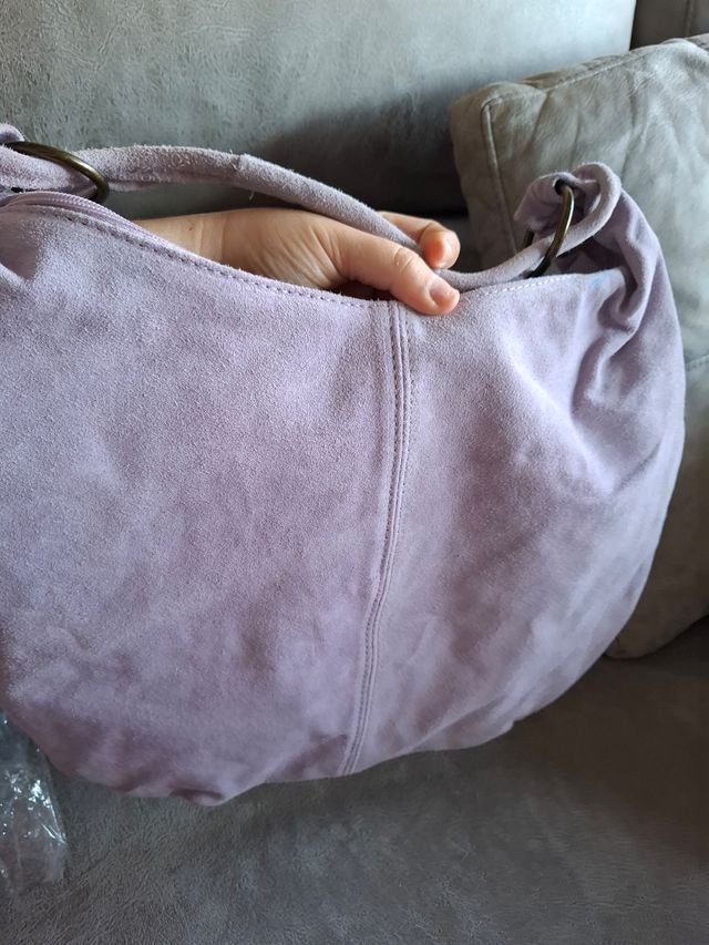 Bolso lila piel