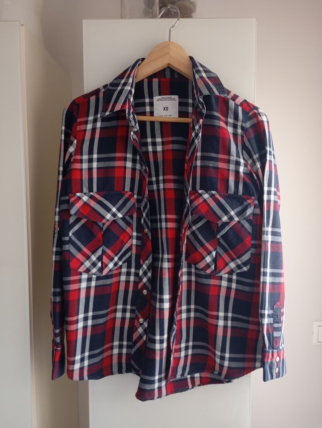 Camisa cuadros Zara