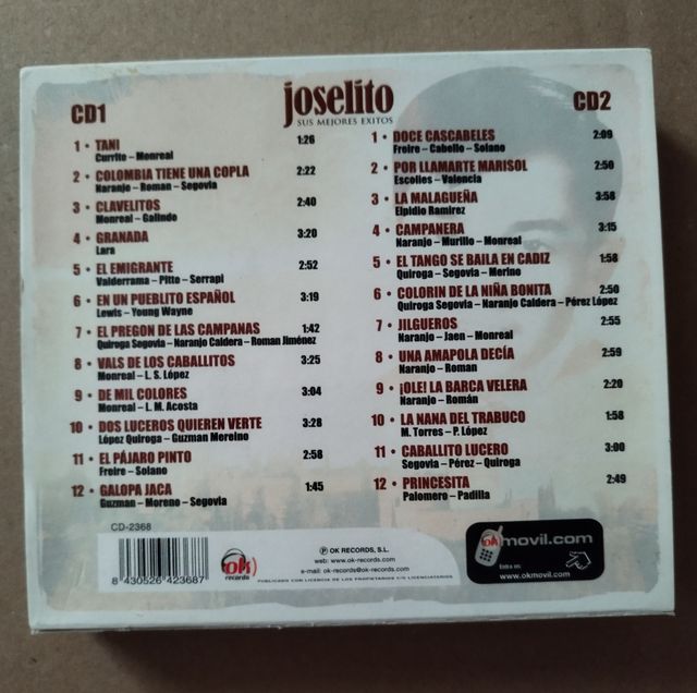 Joselito: 2 CDs Grandes Éxitos