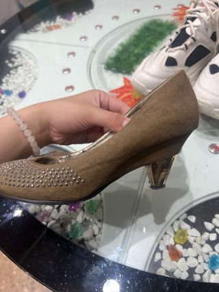 Tacones Shade&Shape marrón, talla 37