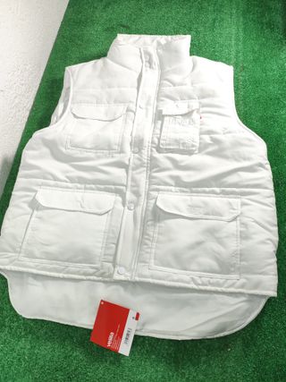 VELILLA 108; Chaleco acolchado blanco talla L