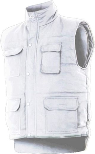 VELILLA 108; Chaleco acolchado blanco talla L