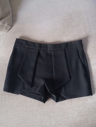 Shorts negros de invierno con bolsillos Zara 