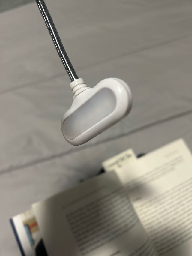 Luz lectura LED - Clip blanca