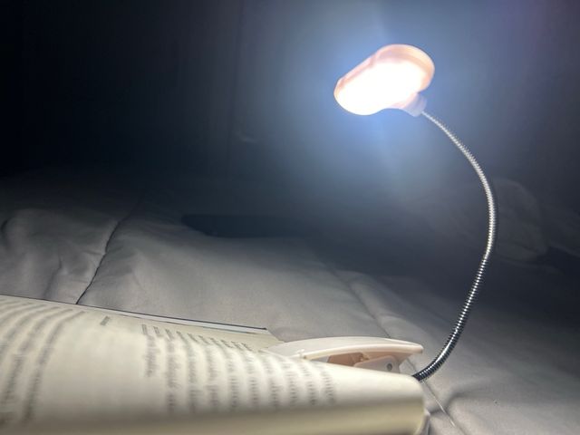 Luz lectura LED - Clip blanca