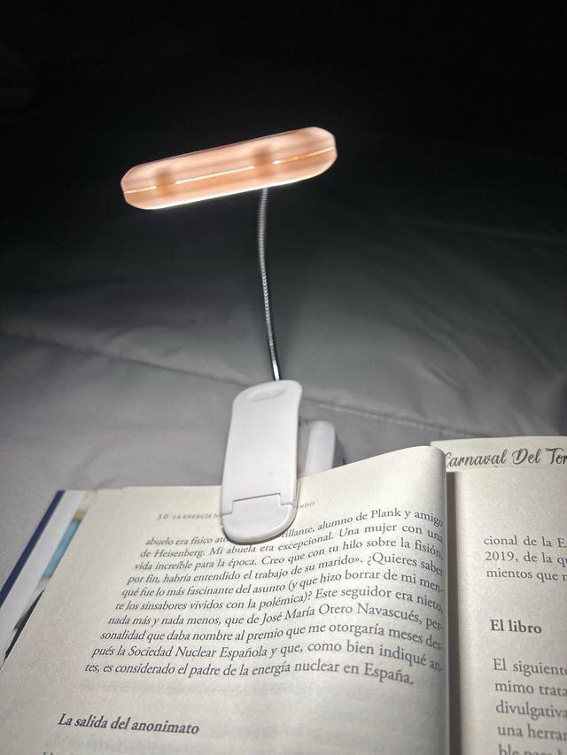 Luz lectura LED - Clip blanca
