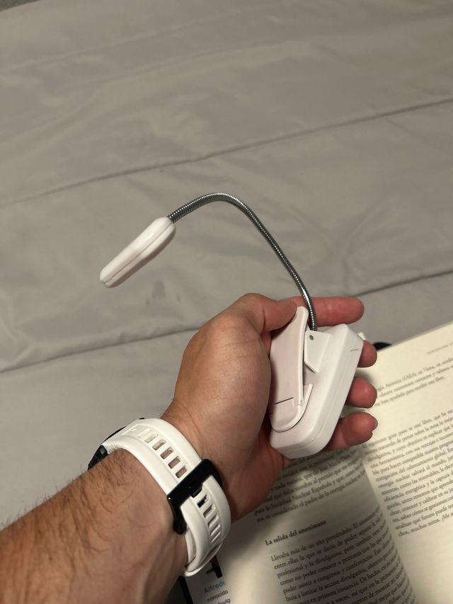 Luz lectura LED - Clip blanca