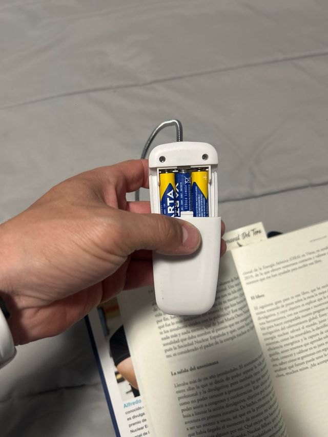 Luz lectura LED - Clip blanca