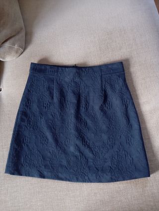 Minifalda Zara azul 