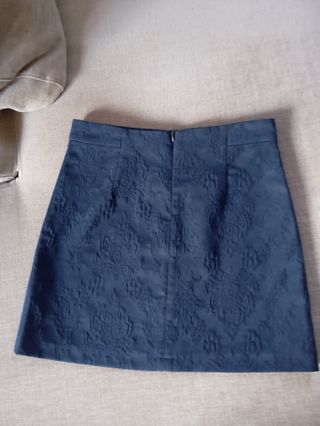 Minifalda Zara azul 