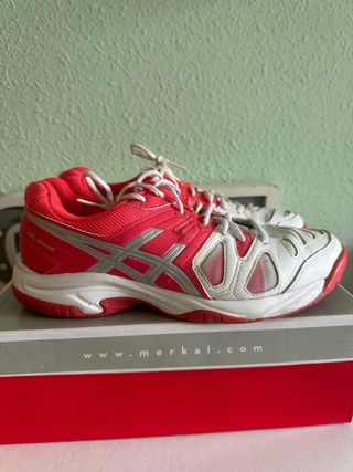 Zapatillas Asics Gel-Game Mujer Rosa-Blancas