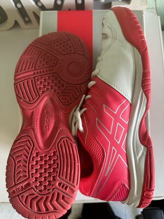 Zapatillas Asics Gel-Game Mujer Rosa-Blancas