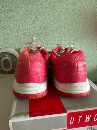 Zapatillas Asics Gel-Game Mujer Rosa-Blancas