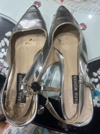 Tacones Zara Woman Plata