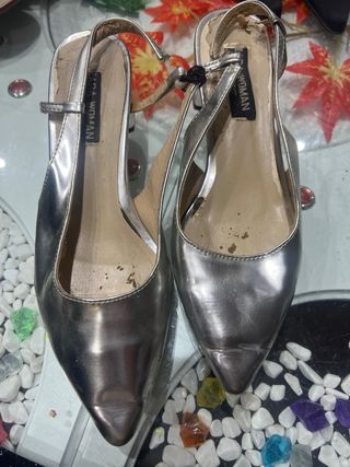 Tacones Zara Woman Plata