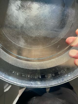 Plato cristal microondas