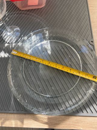 Plato cristal microondas