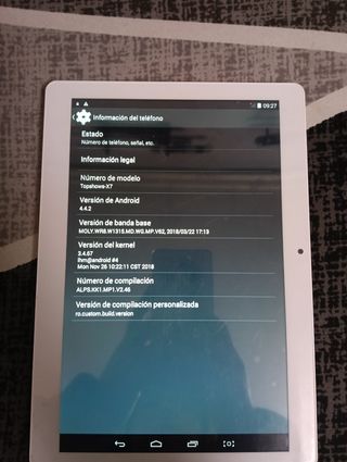 Tablet blanca