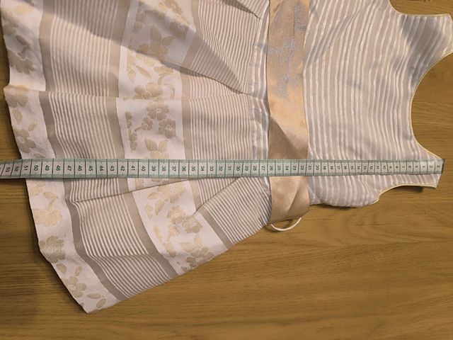 Vestido ceremonia beige niña