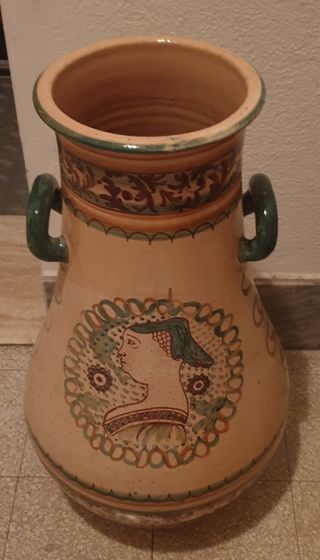 Portaombrelli vaso maiolica dipinto a mano