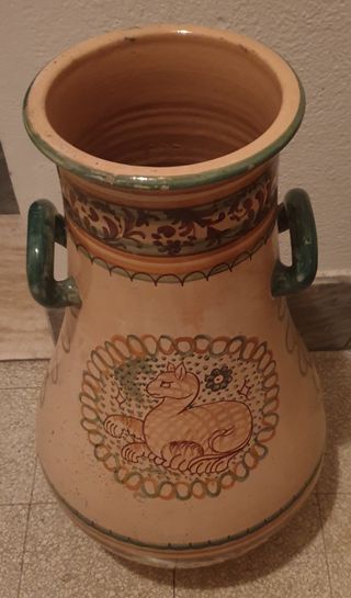 Portaombrelli vaso maiolica dipinto a mano