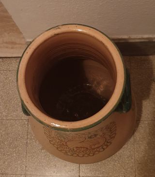 Portaombrelli vaso maiolica dipinto a mano