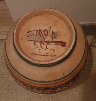 Portaombrelli vaso maiolica dipinto a mano