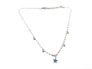 cadena plata 925mm con piedra con circonita 19 2.5cm