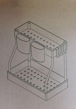 Estante Organizadora 2 Andares - Branca