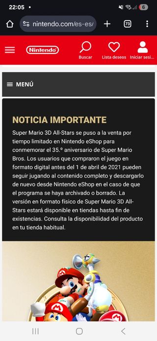 Super Mario 3D All-Stars Switch | Edición limitada