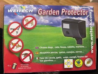 Ahuyentador de perros y gatos jardin