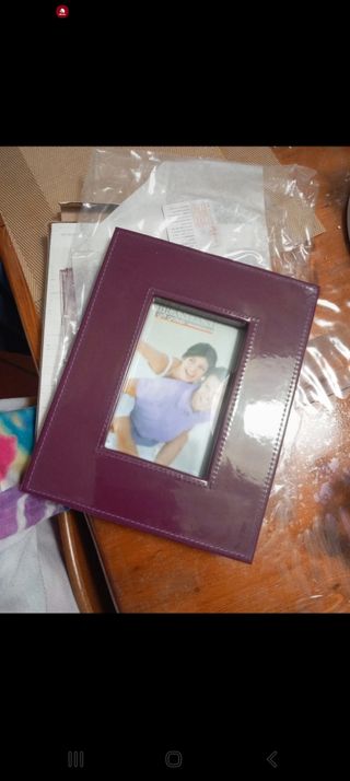 Cornice portafoto viola 10x15 nuova