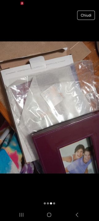 Cornice portafoto viola 10x15 nuova