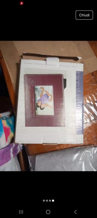 Cornice portafoto viola 10x15 nuova