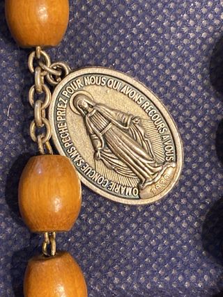 Rosario legno vintage San Benedetto