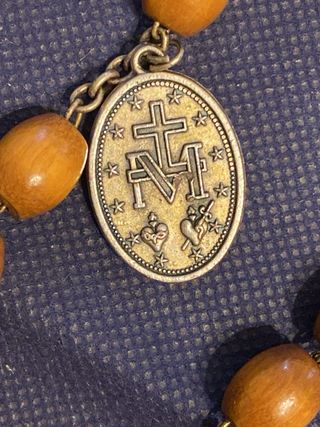 Rosario legno vintage San Benedetto