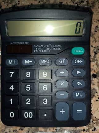Calculadora CASMLTE KK-837B 12 dígitos. Nueva sin