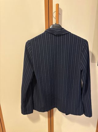 Blazer blu a righe