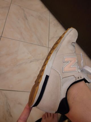 New Balance 574 - Scarpe Beige/Bianche