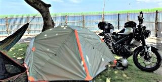 Tienda de campaña acampada 2 personas 2 entradas.