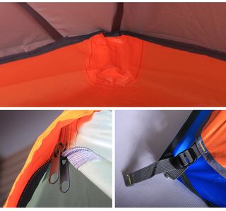 Tienda de campaña acampada 2 personas 2 entradas.