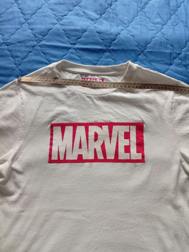 T-Shirt Marvel bianca, unisex