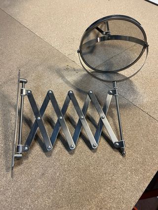 Espejo cosmético plegable metálico