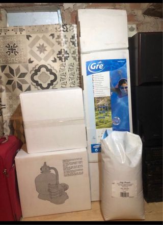 Piscina elevada, pared acero, Modelo Trend.