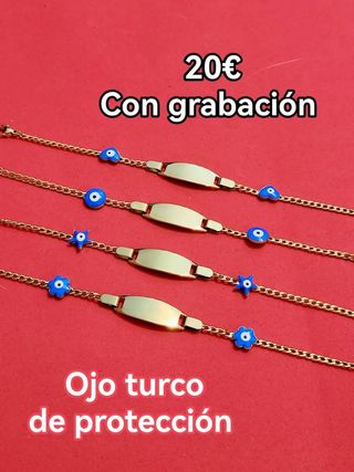 Pulseras personalizadas oro laminado desde 20€
