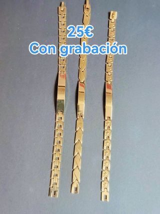 Pulseras personalizadas oro laminado desde 20€